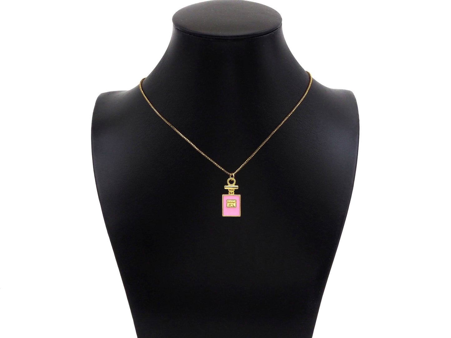 Pink Perfume Bottle Charm