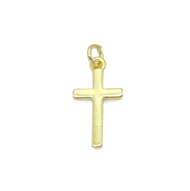 Plain Gold Cross Charm