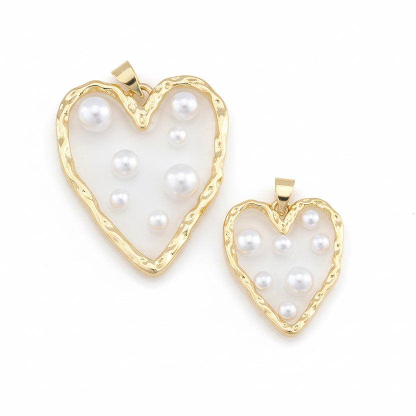 Heart with Pearls Pendant