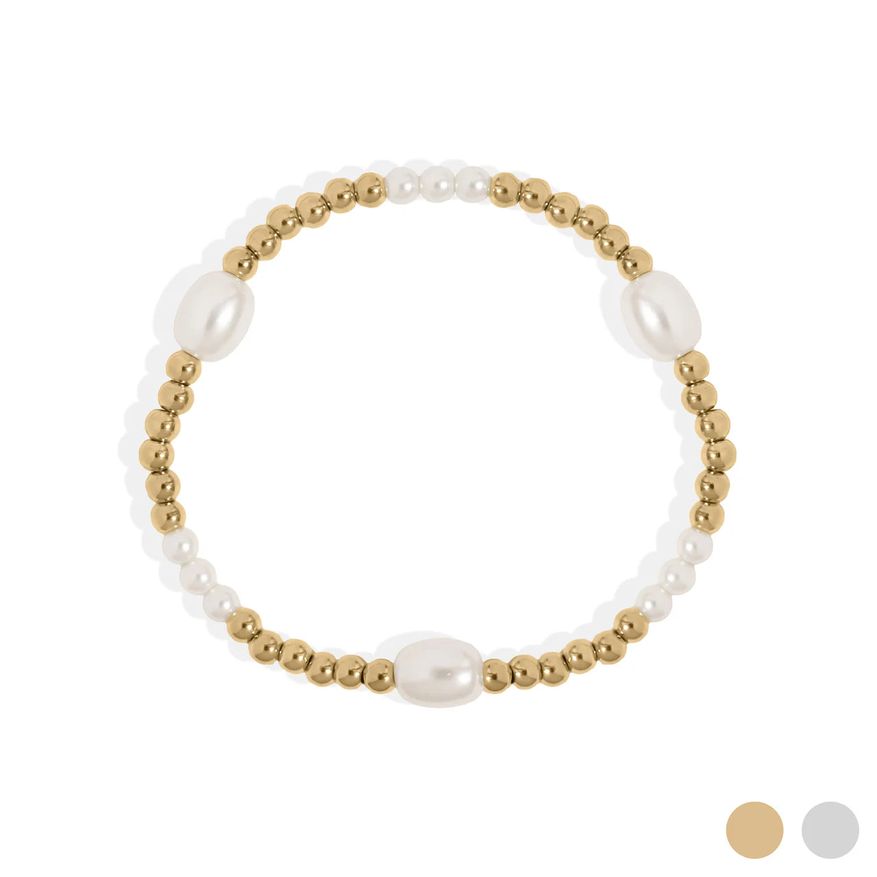 Beads and Pearls Bracelet