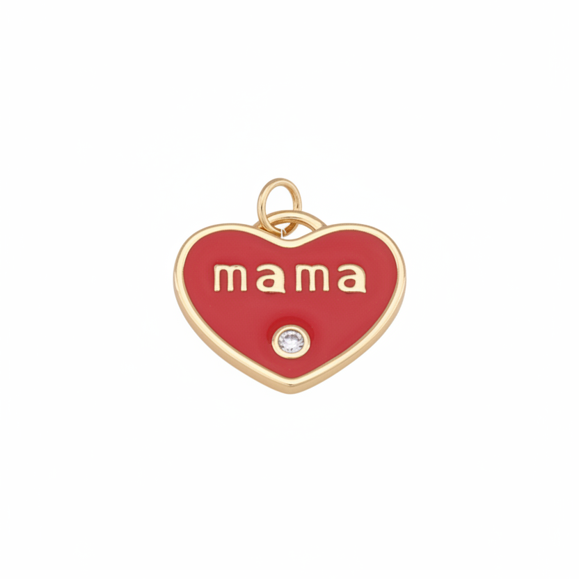 Mama Heart Charm