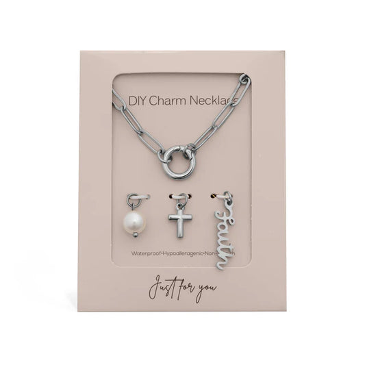 Faith Charm Holder Necklace Gift Set!