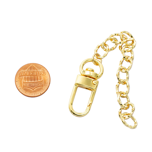 24k Gold Filled Paperclip Bag Chain