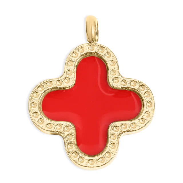 Lucky Clover Charm - Red
