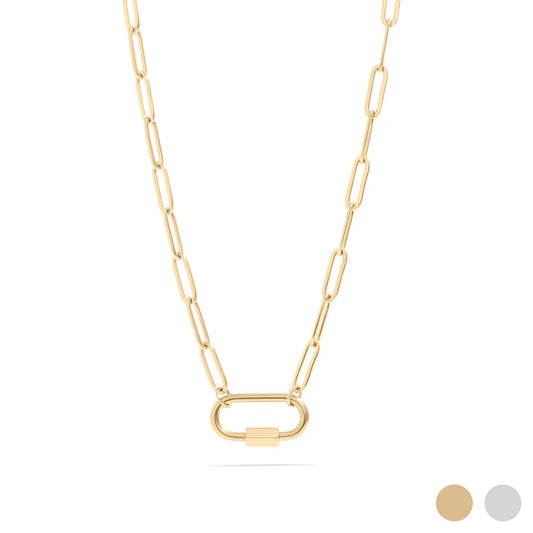 Carabiner Charm Keeper Necklace
