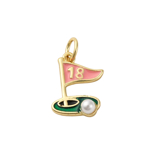 Golf 18th Hole Charm