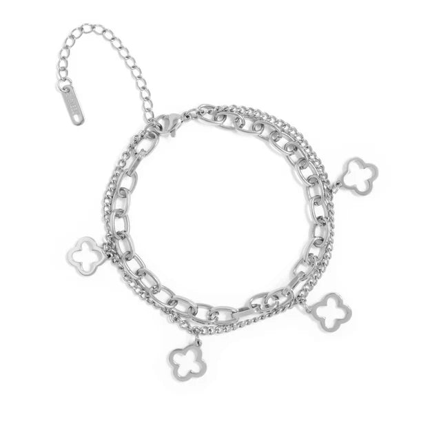 Lucky Clover Charm Bracelet
