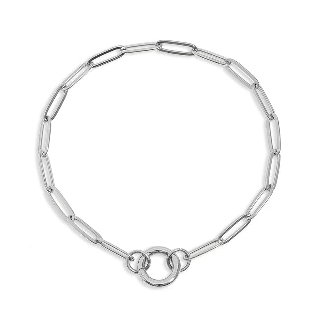 Paperclip Charm Keeper Bracelet