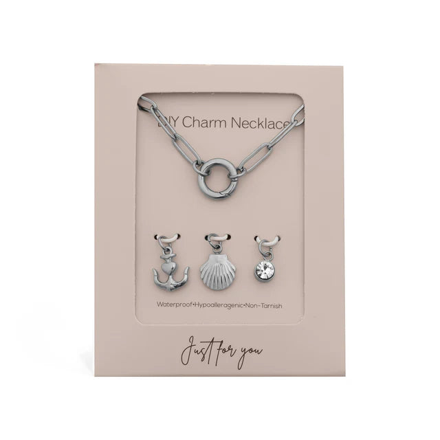Shell Anchor Charm Holder Necklace Gift Set!