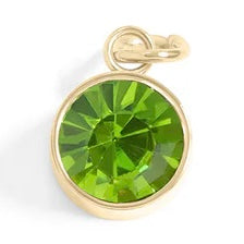 Cubic Zirconia Birthstone Charm - Gold