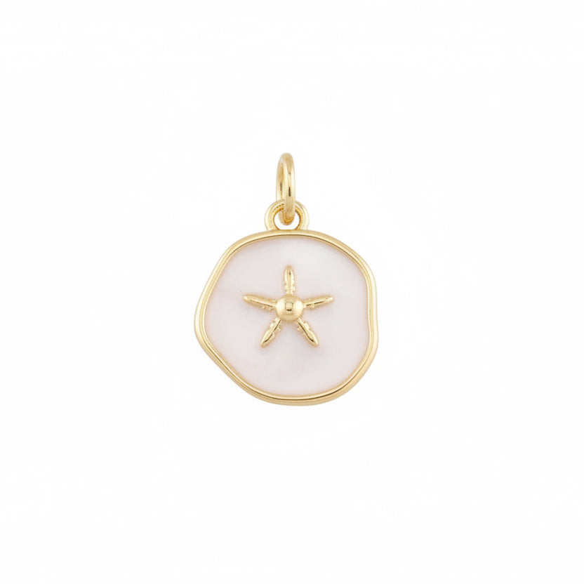Coastal Starfish Charm - White
