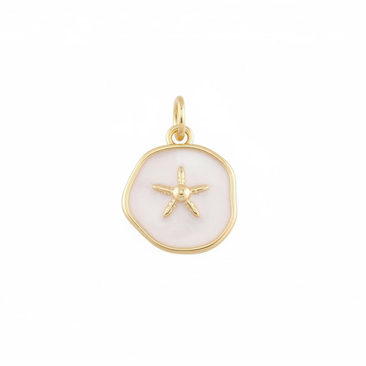 Coastal Starfish Charm - White