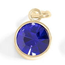Cubic Zirconia Birthstone Charm - Gold