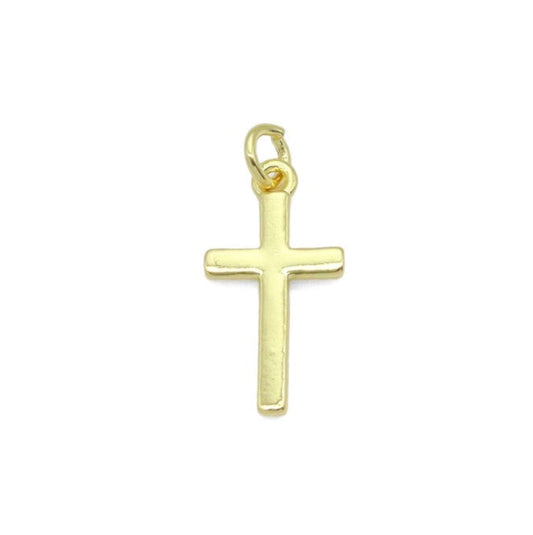 Plain Gold Cross Charm