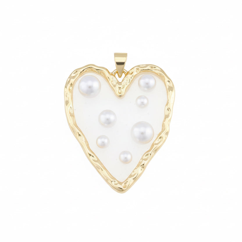 Heart with Pearls Pendant