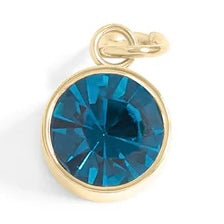 Cubic Zirconia Birthstone Charm - Gold
