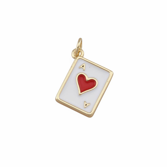 Ace of Hearts Charm