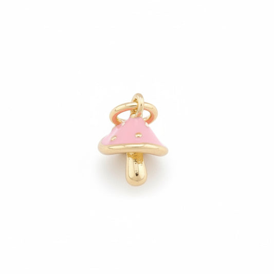 Pink Mushroom Charm