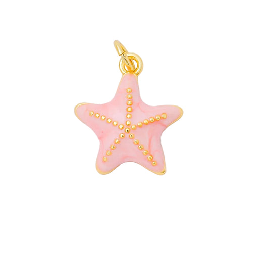 Starfish Charm - Pink