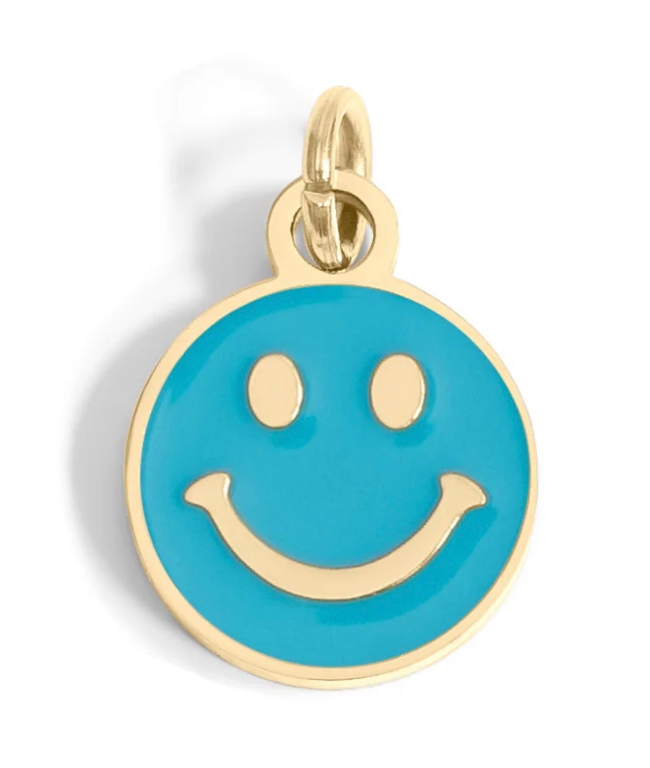 Smiley Face Charm - Blue