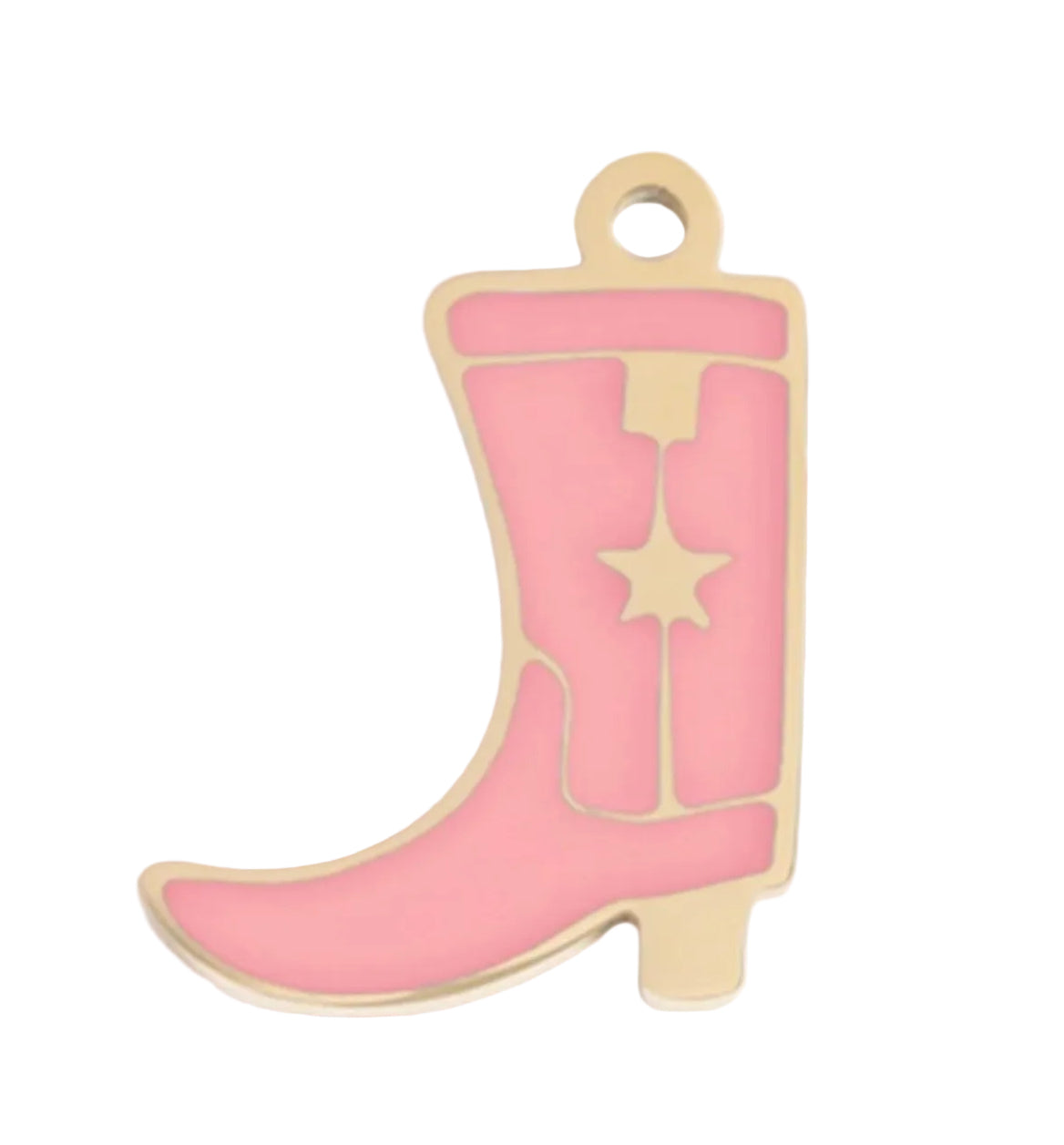 Cowboy Boot Charm - Pink