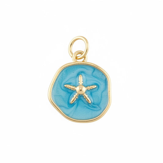 Coastal Starfish Charm - Blue