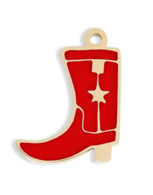Cowboy Boot Charm - Red