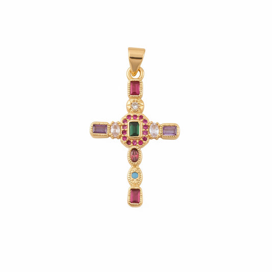 Colorful Cross Pendant