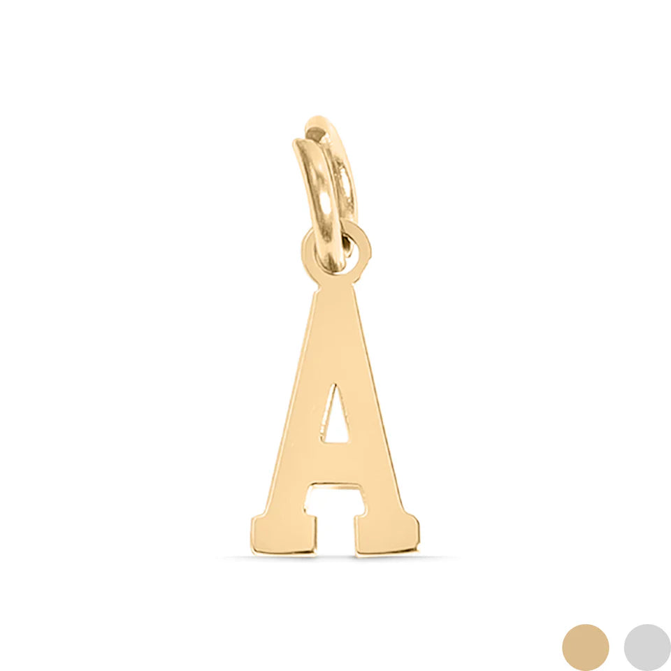 Gold PVD Coated Stainless Steel Sport Letter Pendant