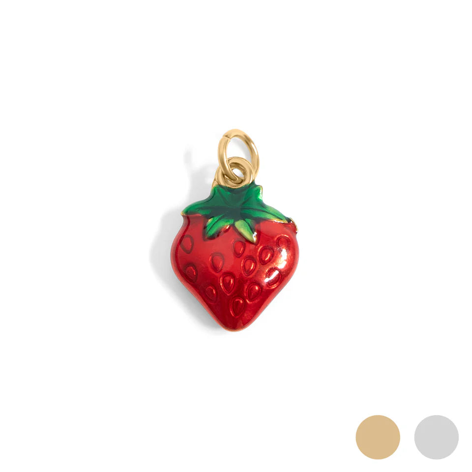 Strawberry Epoxy Charm