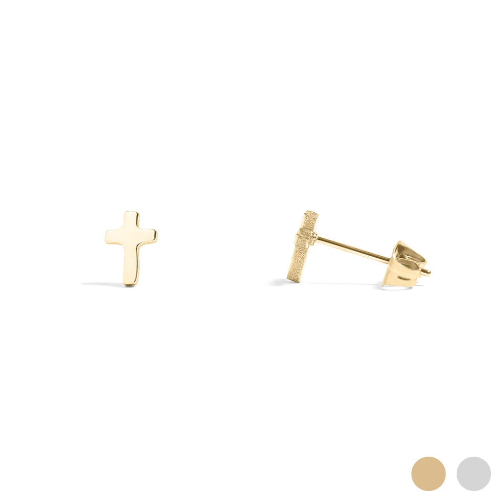 Charmable Cross Stud Earrings – BE CHARMABLE