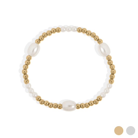 Beads and Pearls Bracelet