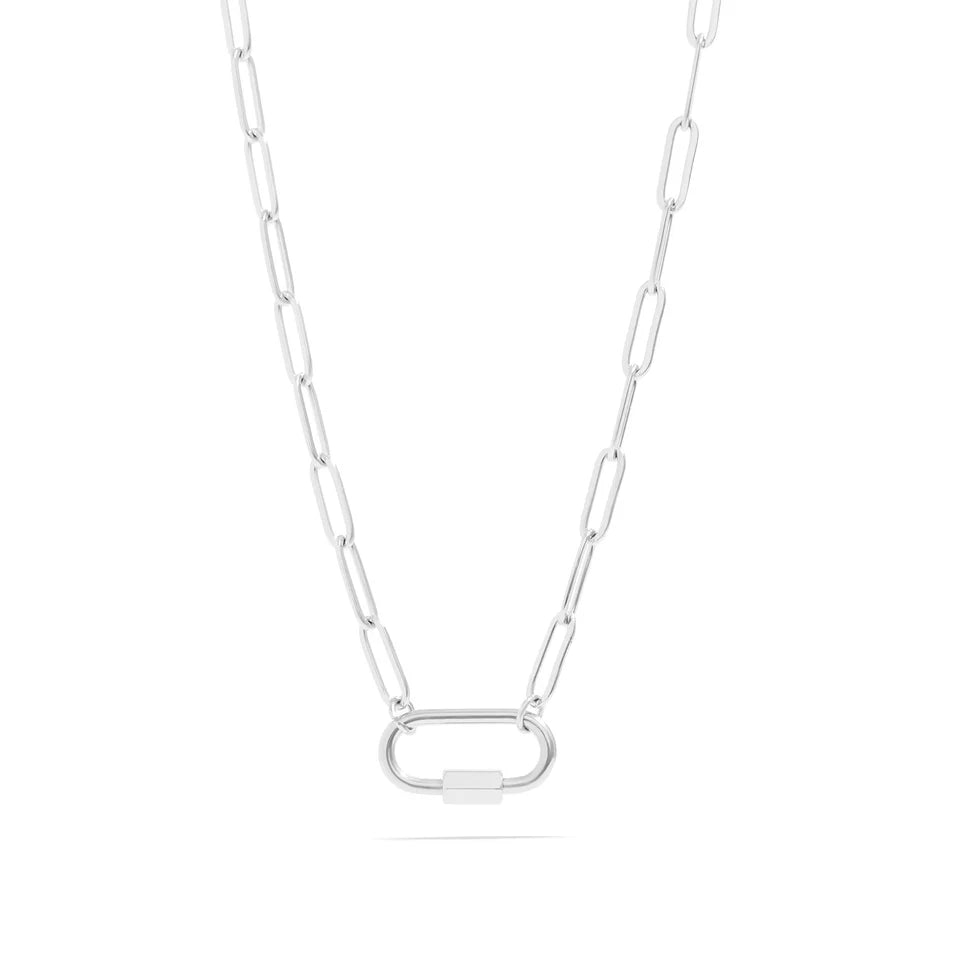 Carabiner Charm Keeper Necklace