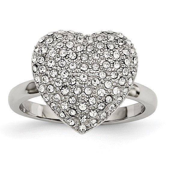 Stainless Steel Heart Ring