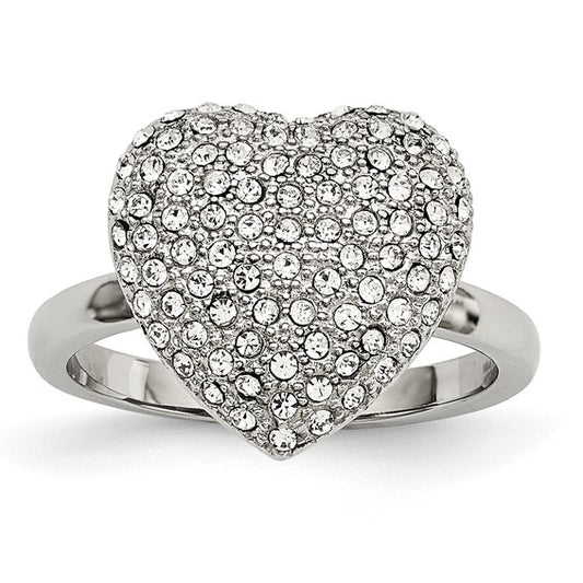 Stainless Steel Heart Ring