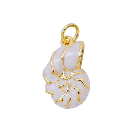 Swirly Shell - White