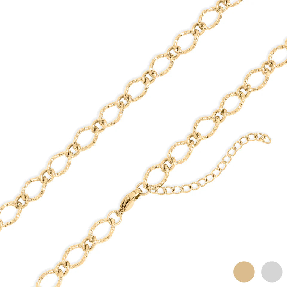 Hammered Oval Chain