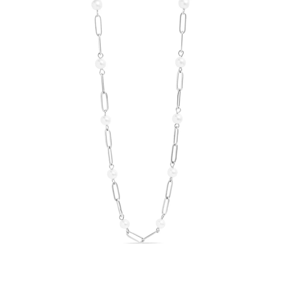 Pearl Paperclip Chain