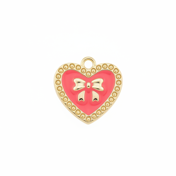 Heart and Bow Charm