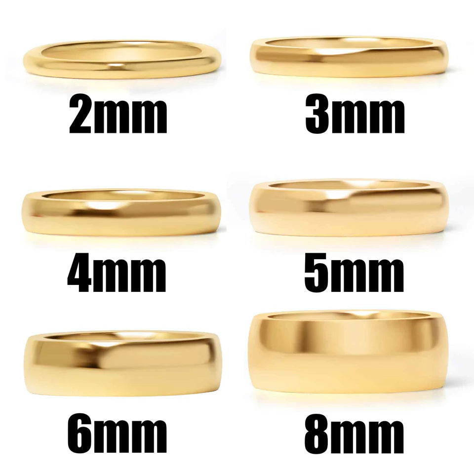 3mm Gold PVD Ring