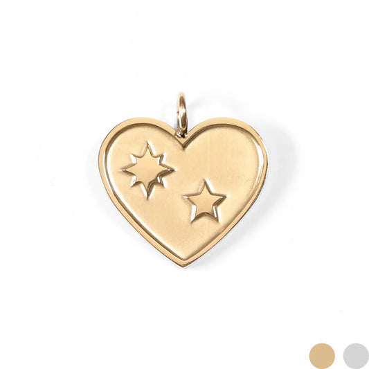 Heart w/ Stars Charm