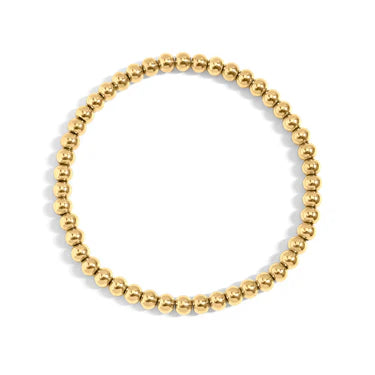 Gold Beaded Stretch Bracelet