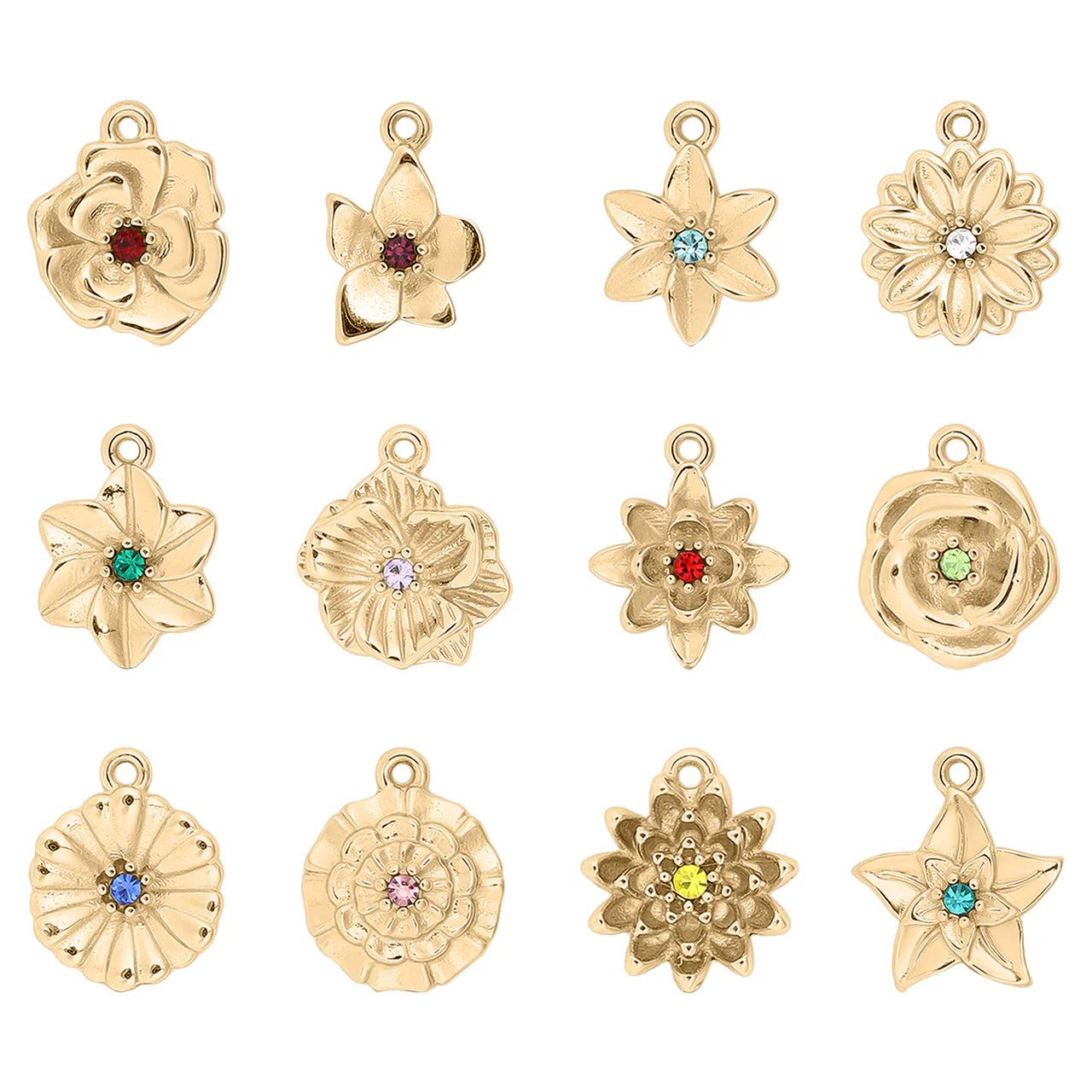 Birth Month Flower Charms