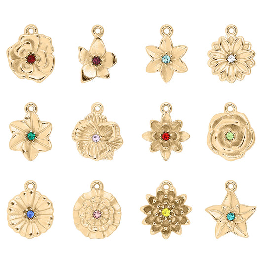 Birth Month Flower Charms