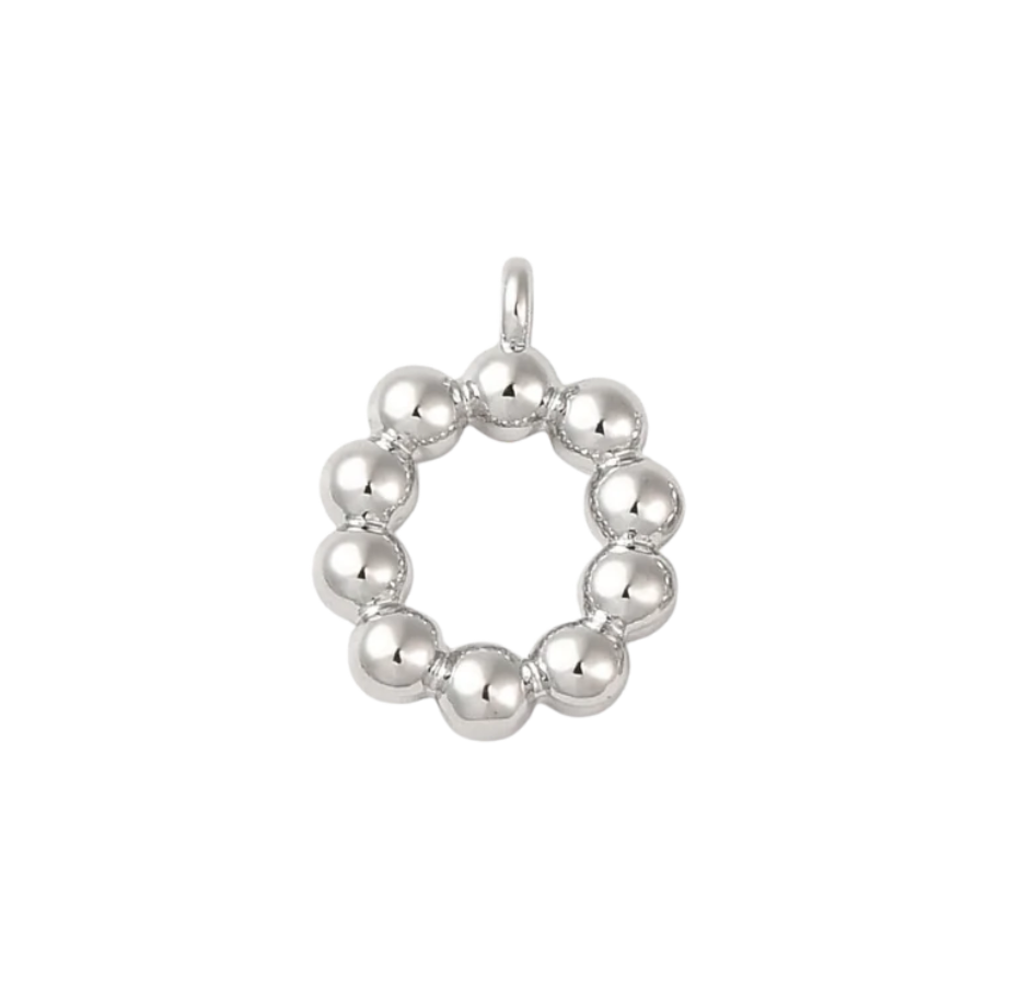 Silver Bubbly Initials