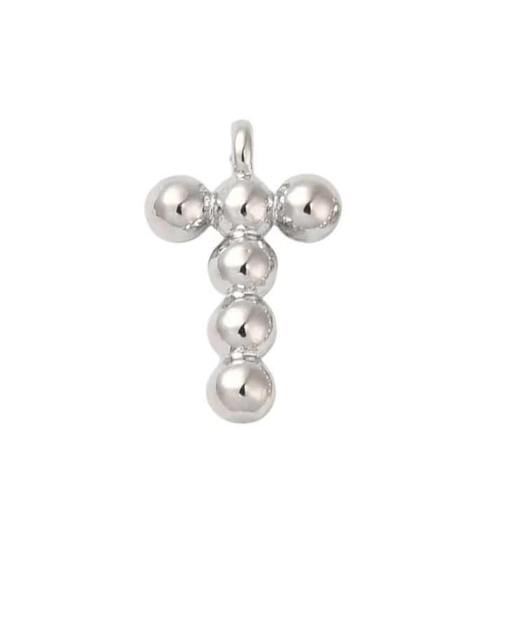 Silver Bubbly Initials