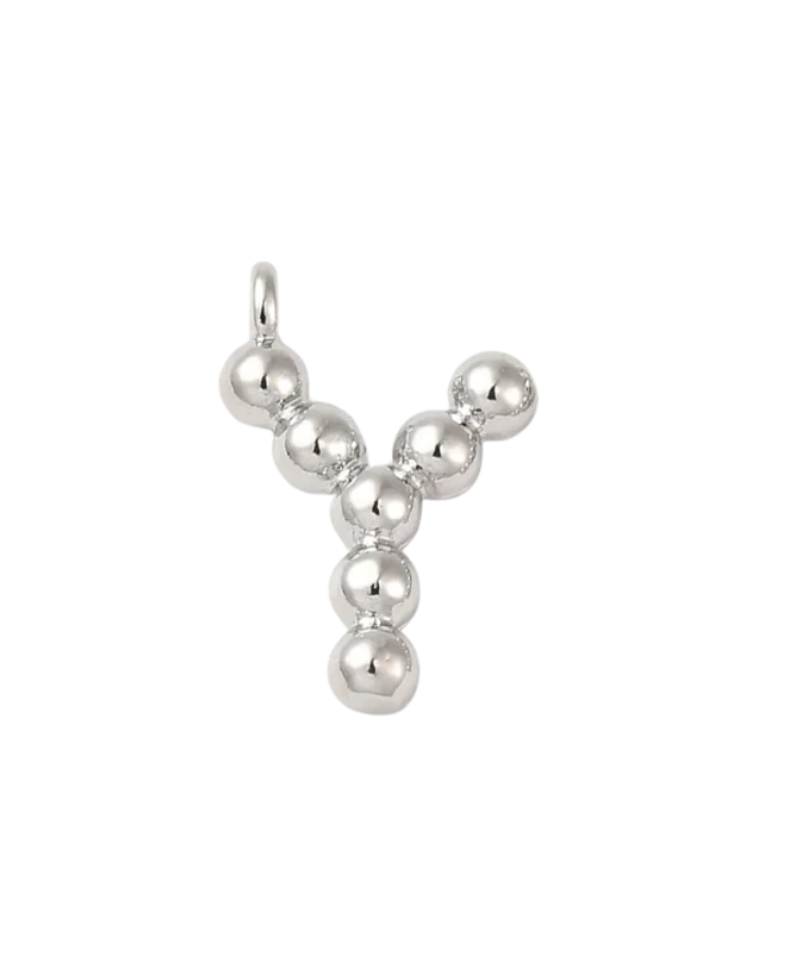 Silver Bubbly Initials