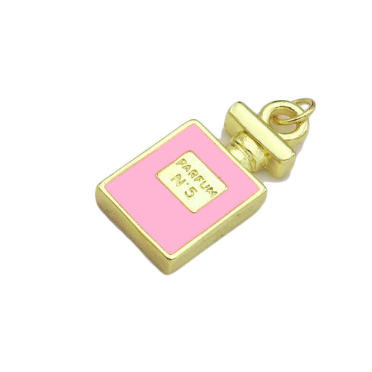Pink Perfume Bottle Charm