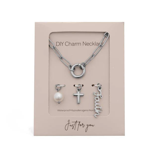Faith Charm Holder Necklace Gift Set!