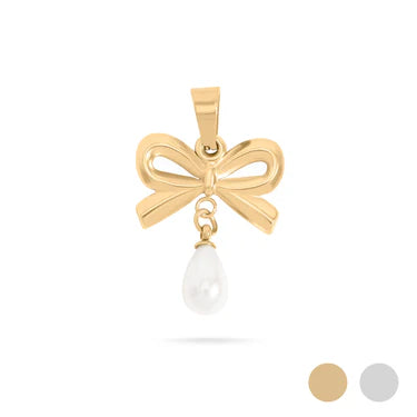 Freshwater Pearl Bow Charm